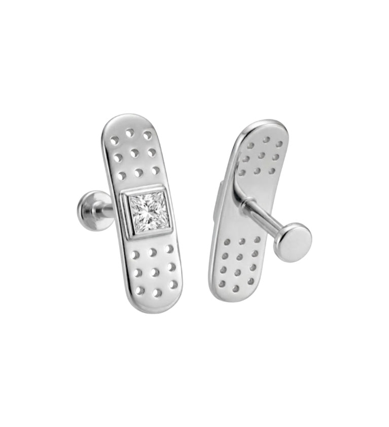 Bandaid earrings