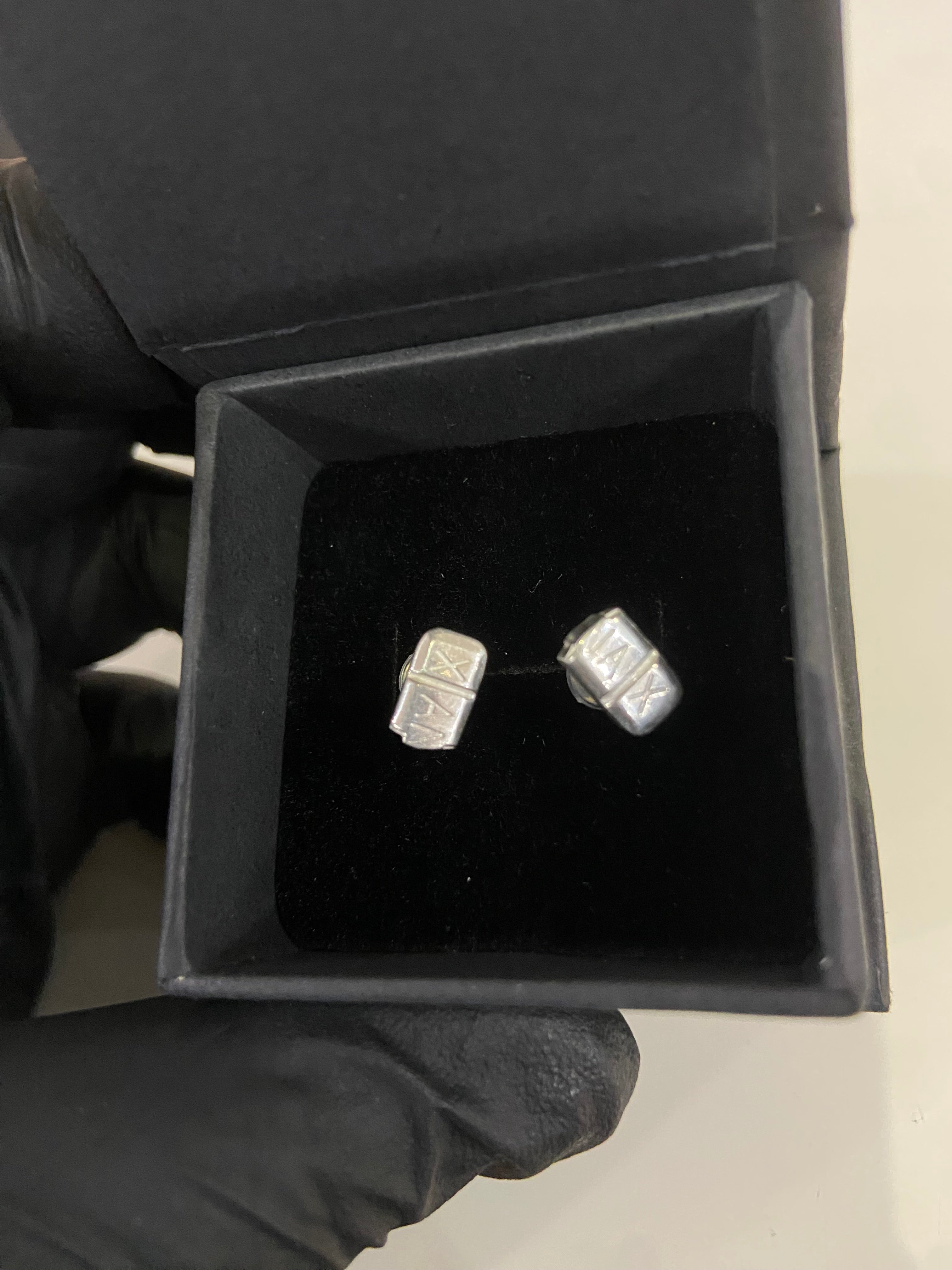 Metal Xanax earrings